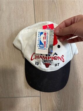 1997 NBA Champions Chicago Bulls Black Hat